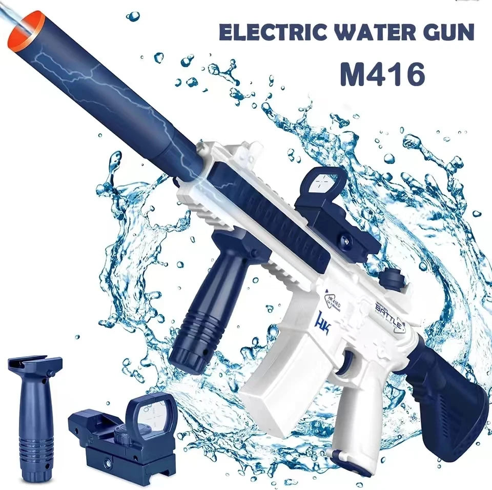 Adult M416 Electric Water Gun, Powerful Spray, Automatic Water Spray, Outdoor Beach Toys for Children in Summer, Children'S Gift